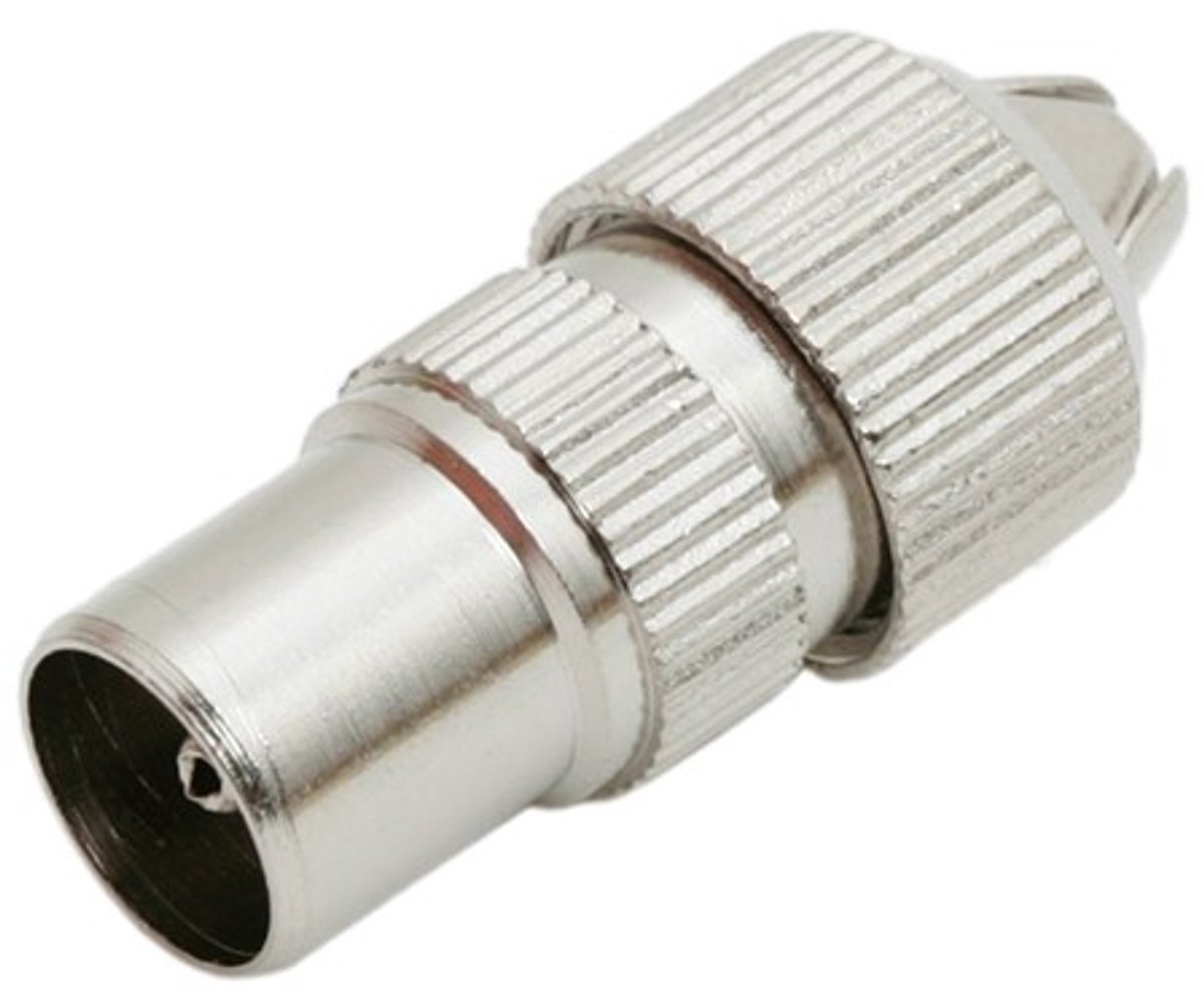 10x TV Coax Stekker Mannelijk – Metalen Antenne Connector – Coax Plug voor TV & Kabelverbinding 10 Stuks [05000]