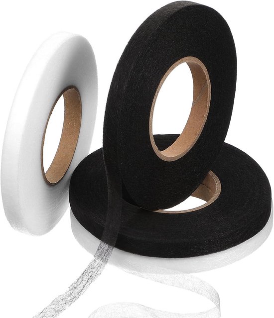 AYHYHLJZJ Dubbelzijdig plakband voor eenvoudige zoom, naadloos, 2 cm x 10 m, strijktape voor textielzoom (gordijnen, broeken, rokken, tapijten) heet, duurzaam, strijkvrij
