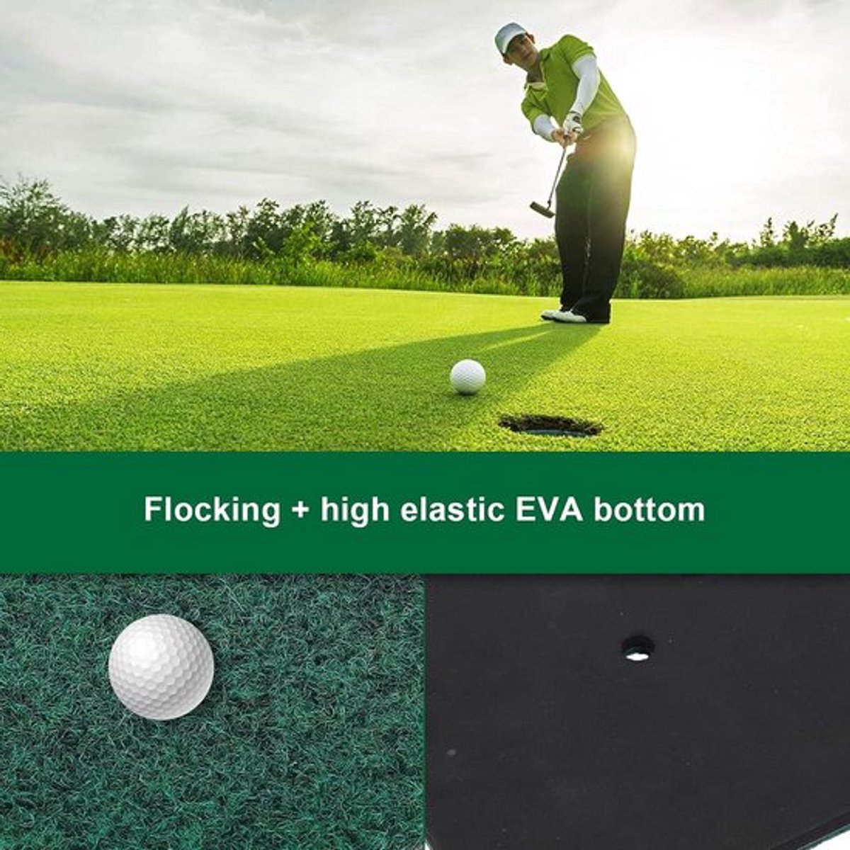 30x20cm Golf Swing Oefenmat Indoor Hitting Mat Voor Binnen Of Buiten Achtertuin