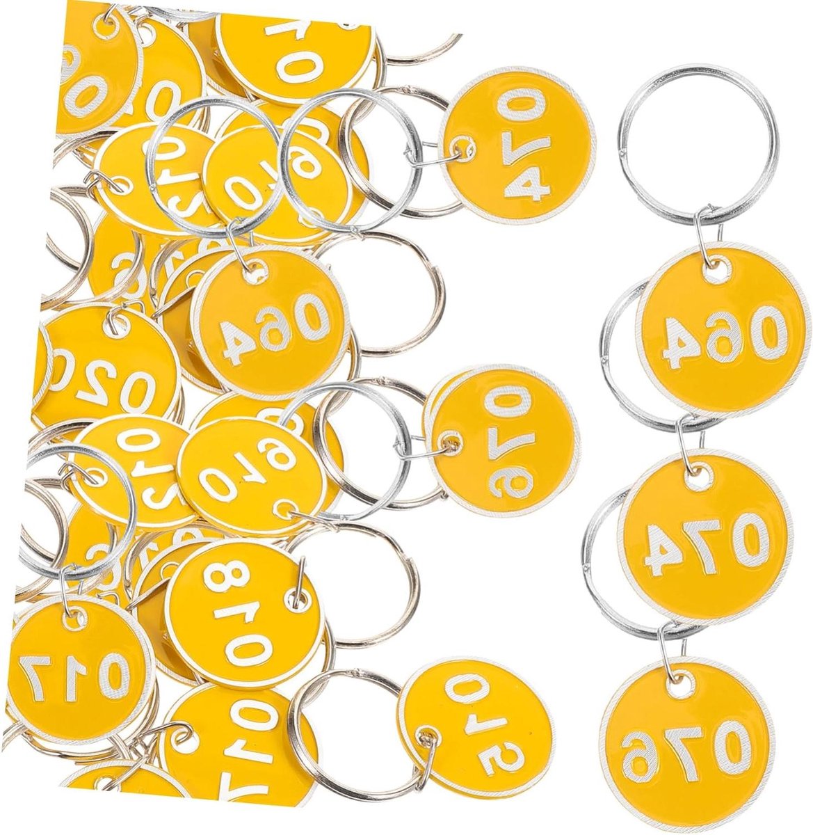 Ronte - Sleutelhangers Set met Opberglabels voor Bagage - Nummerplaten - Geoptimaliseerde ID Tags