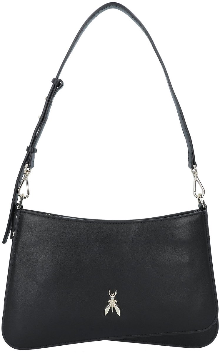 Patrizia Pepe Tris Schoudertas Leer 28.5 cm - Dames - nero