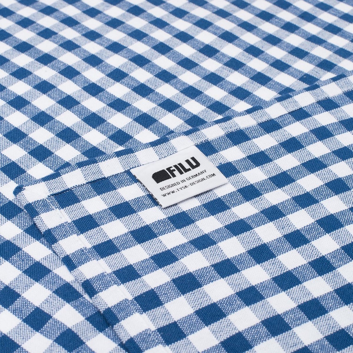 Blauw/Wit Geruit Tafelkleed 130 x 160 cm 100% Katoen