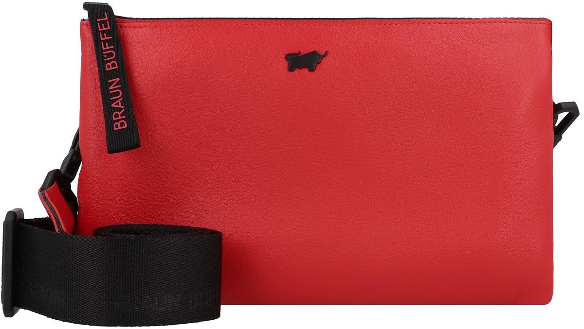 Braun Büffel Capri Schoudertas RFID-bescherming Leer 23 cm - Dames - flame red