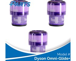 Dyson Omni-Glide+ Filters (3 Stuks, Plus.Parts® alternatief voor 965241-01)
