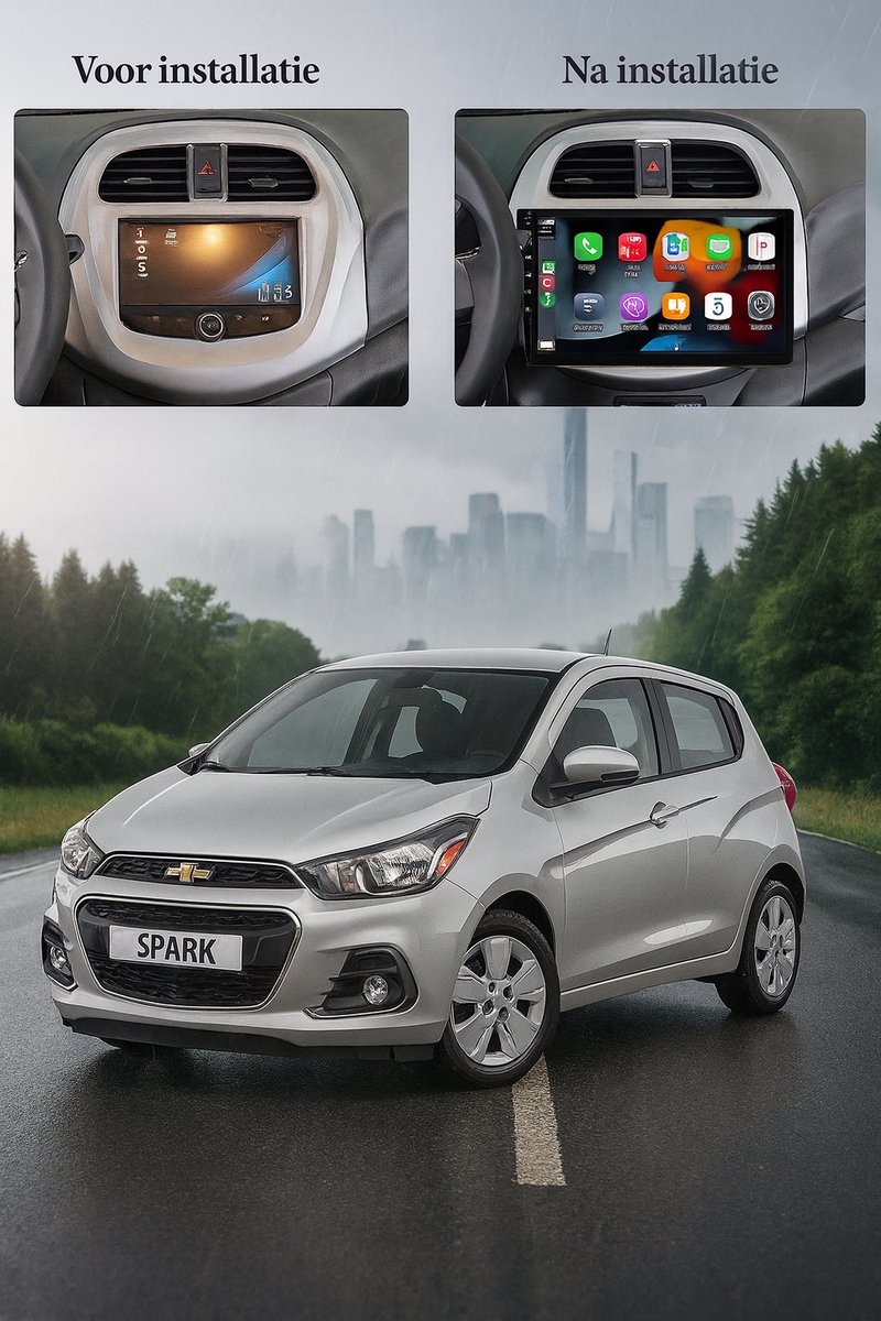 ADIVOX 9 inch T2 geschikt voor Daewoo Matiz/Chevrolet Spark 2018 Android 15 CarPlay/Auto/Wifi/DSP/NAV/5G