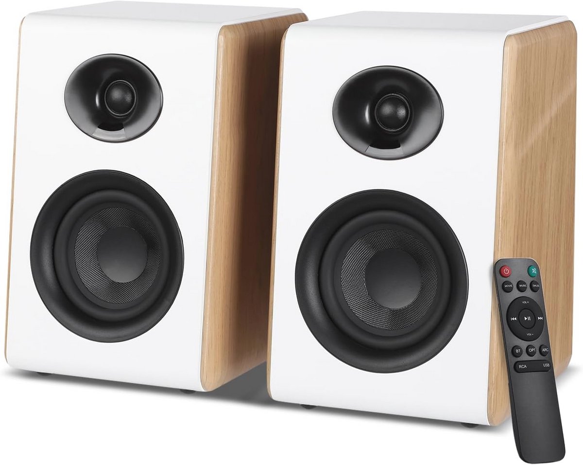 2.0 Actieve Plankluidspreker met 4 Inch Woofer, Bluetooth 5.3, HDMI ARC, en Optische Aansluiting