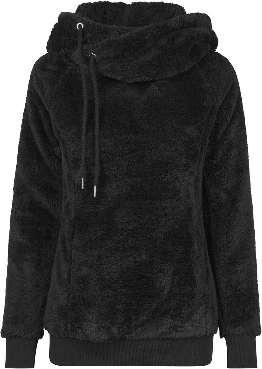 Dames Lange Teddy Hoodie Hoodie Sweater