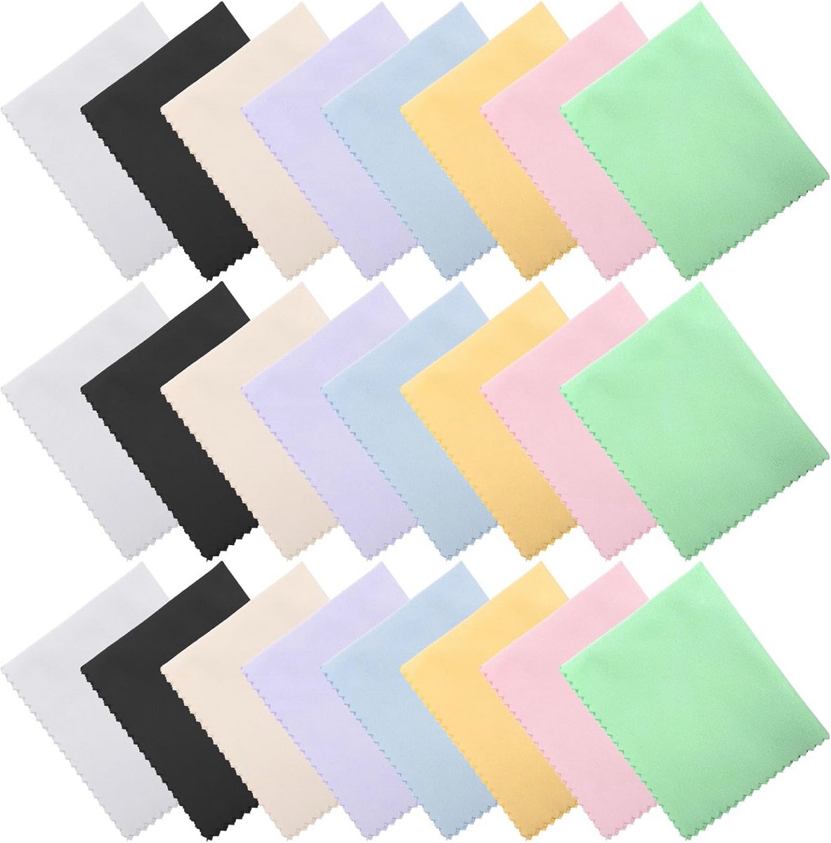 24 Stuks Microfiber Reinigingsdoekjes voor Brillen en Electronica - Veilig en Effectief