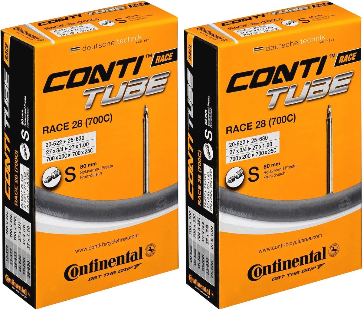 Racefiets Binnenbanden 700c - Lange Presta Ventiel 80mm (Set van 2)