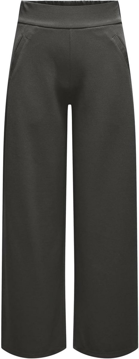 Dames broek hoge taille met brede pijpen