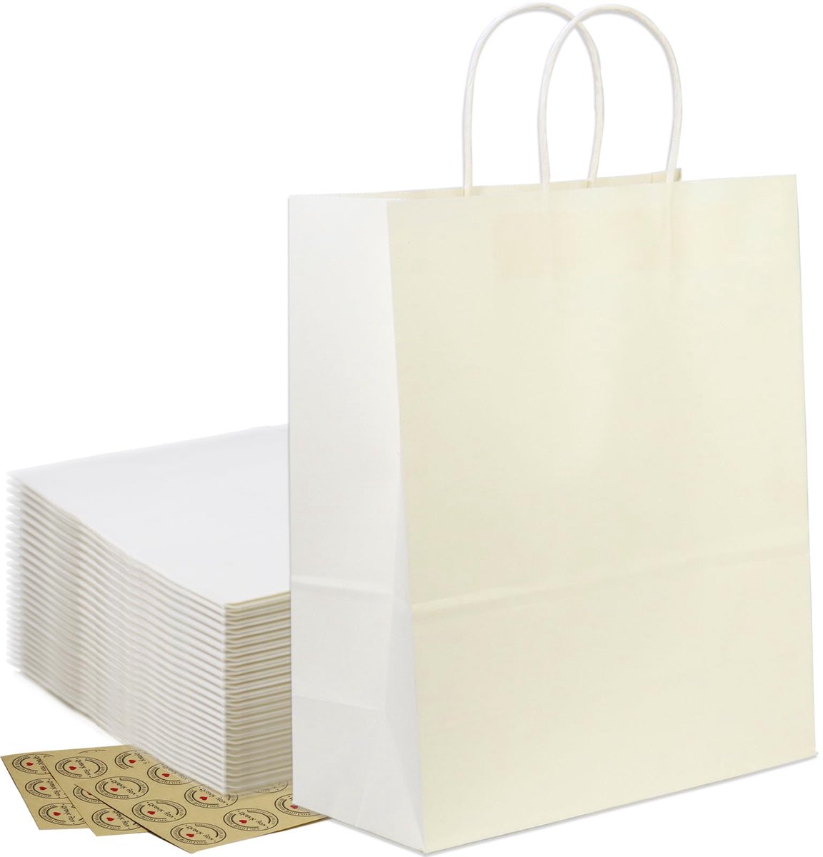 IMPERATORIS® Uitdeelzakjes met Strip/Stickers - Koekzakjes/Snoepzak/Geschenkzakjes - 25 stuks