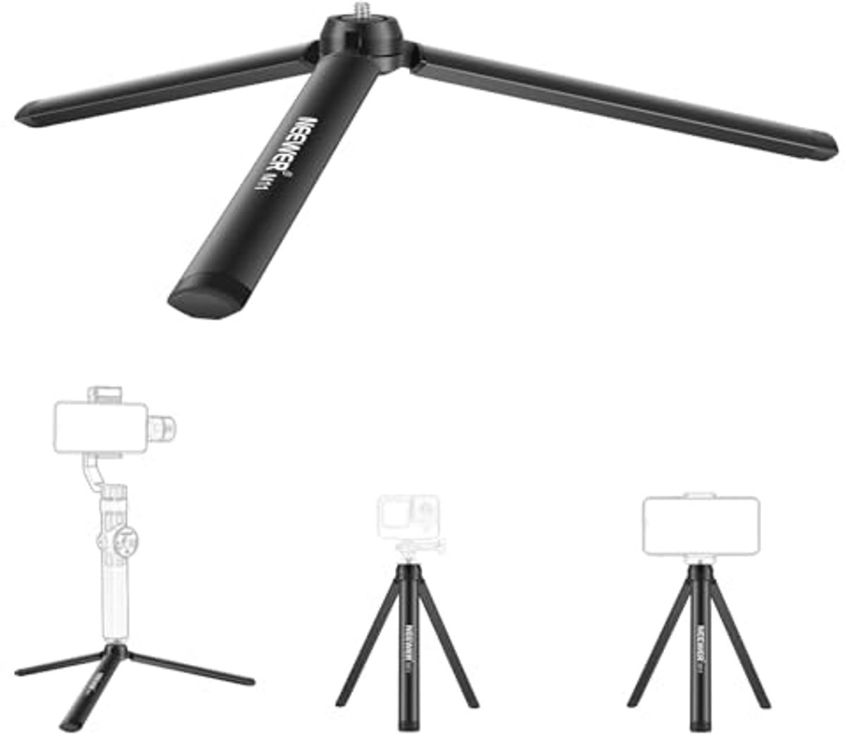 Compact Mini-statief voor Camera's en Gimbals - Perfect voor Lage Hoek Opnamen