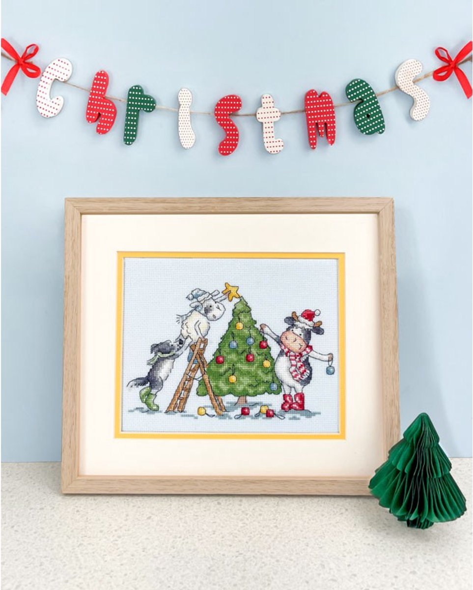 Bothy Threads borduurpakket kerstboom optuigen XKG22 telpatroon