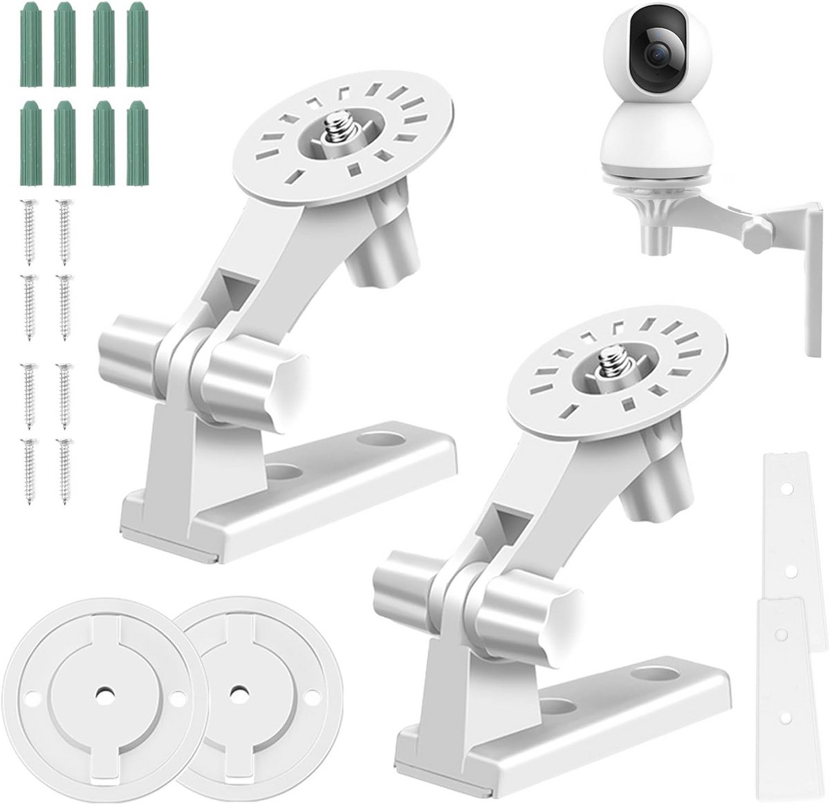 Camera Wandhouder 180 Graden Rotatie - 2 Stuks voor Bewakingscamera's