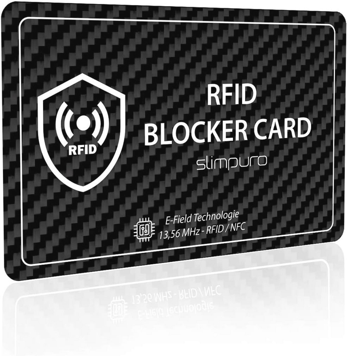 NFC Beschermkaart tegen Gegevensdiefstal - RFID Blocker voor Portemonnees, Dunne 0.8 mm Bescherming