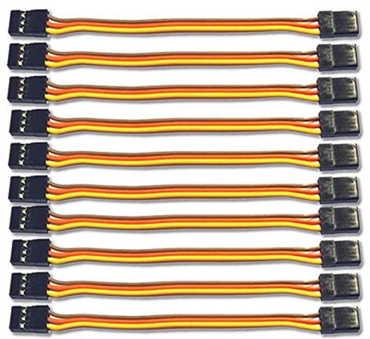 Premium 15 cm Servokabel 3-Pins Mannelijk naar Mannelijk voor RC-toepassingen