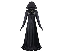 Vampire Madam Gothic Kostuum met Kap voor Dames - Cosplay Outfit voor Halloween en Carnaval