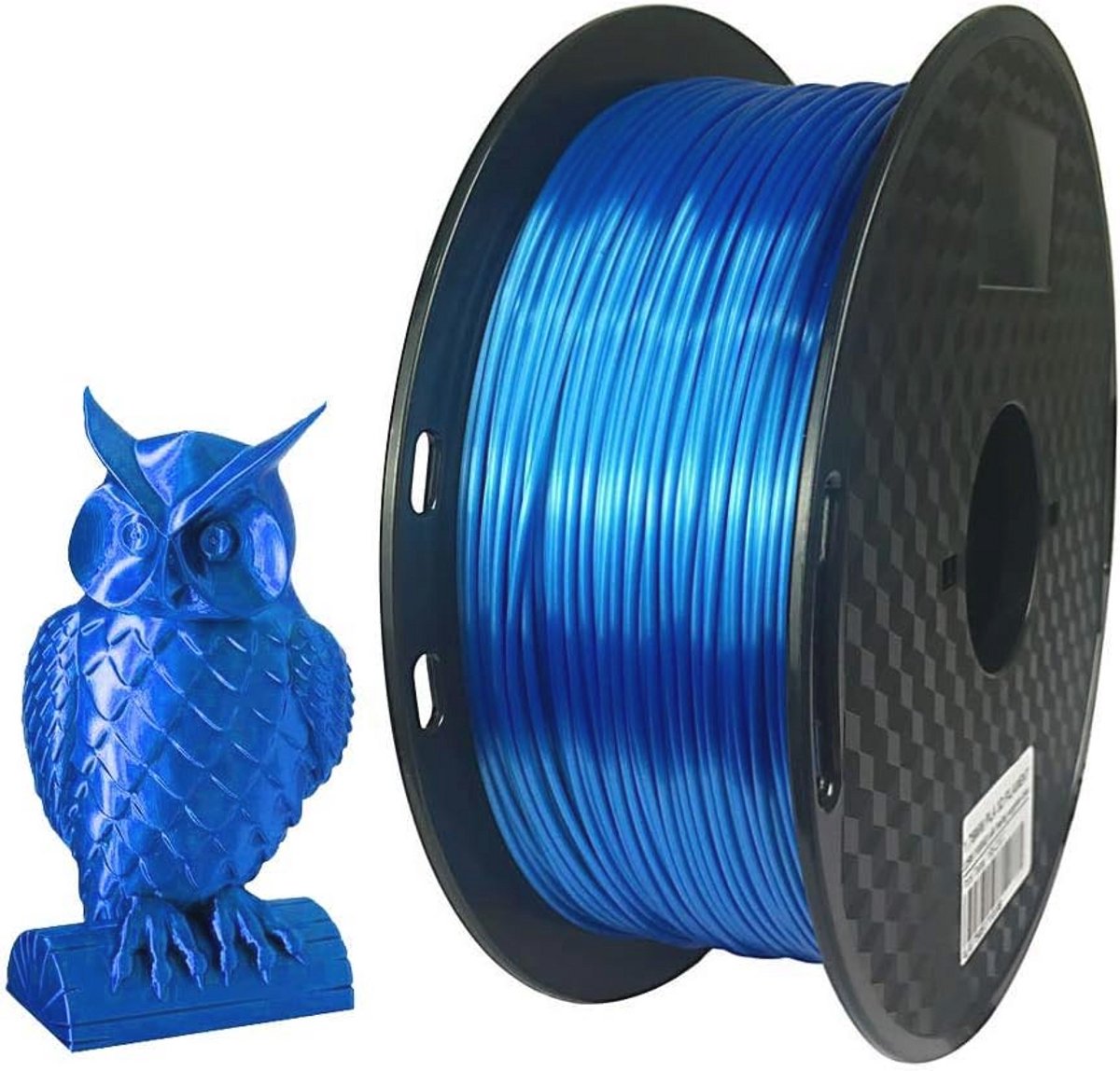 Zijde Saffier Blauw 3D Filament 1.75 mm 1KG - Glanzend Metallic 3D Print Materiaal