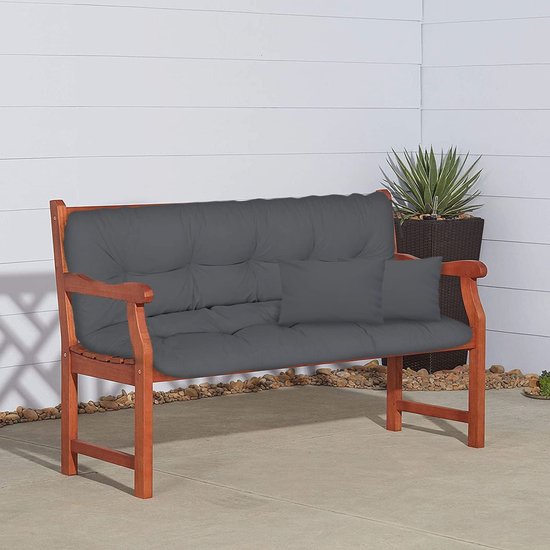 Tuinschommel hangmat zitkussen waterdicht 150 x 50 x 50 x 50 cm, voor palletmeubels, buiten, terras, ligstoel, bankkussen met rugleuning tuinmeubelen, rozen [133