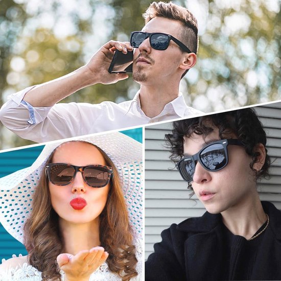 Joopin Sunglasses Men Women Polarized UV Protection Classic Vintage Rectangular Sunglasses Men Women Sunglasses Women Men — afbeelding 3