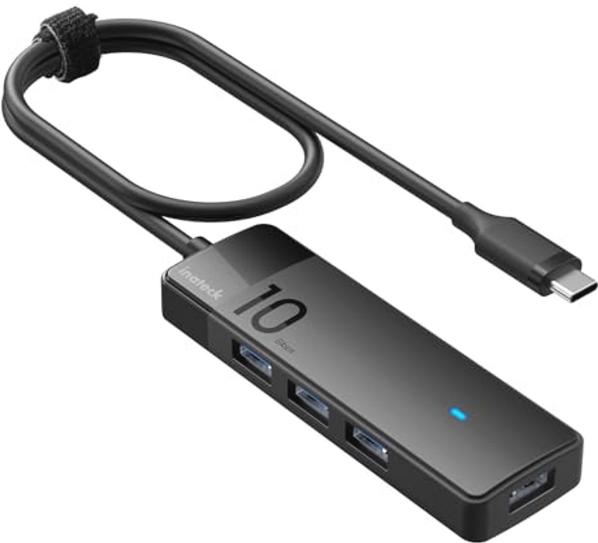USB C Hub met 4 USB-A Poorten - 10 Gbps Dataoverdracht, Compatibel met Windows en Mac