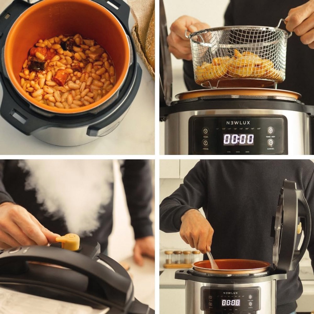 Programmeerbare Elektrische Slowcooker 6L - Multifunctionele - afbeelding 3