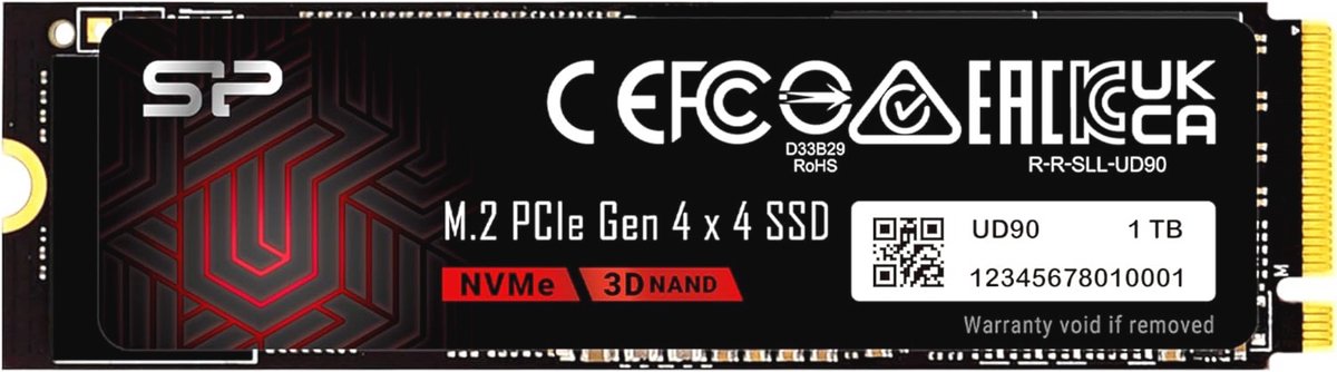1TB NVMe 4.0 M.2 SSD met snelle R/W tot 5000/4800 MB/s