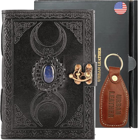 Keltische Triple Moon Grimoire Black Book of Shadows Journal ...