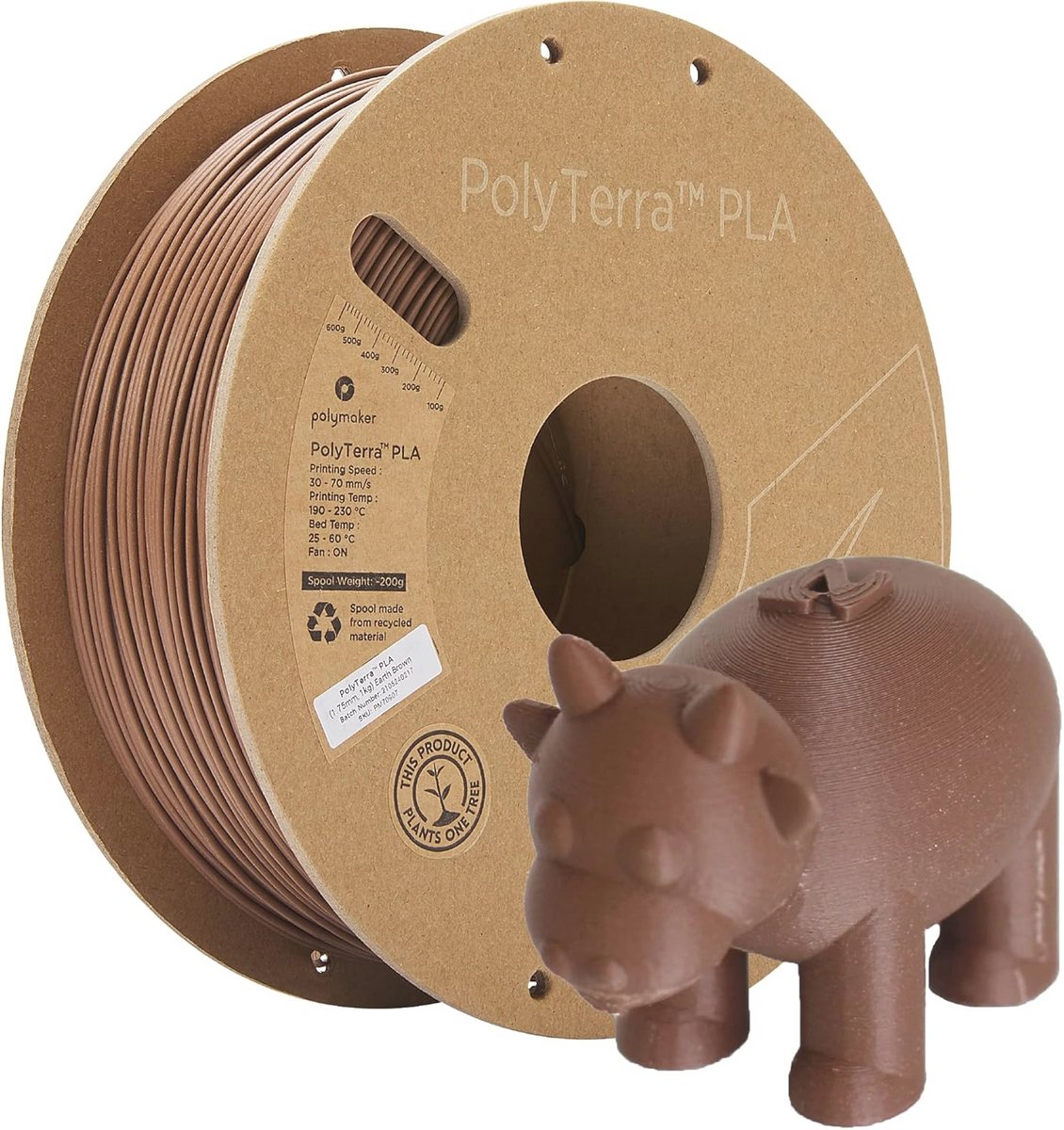 Matte PLA 3D Printer Filament 1.75mm - Duurzaam en Eenvoudig in Gebruik - Perfect Voor Creatieve Projecten