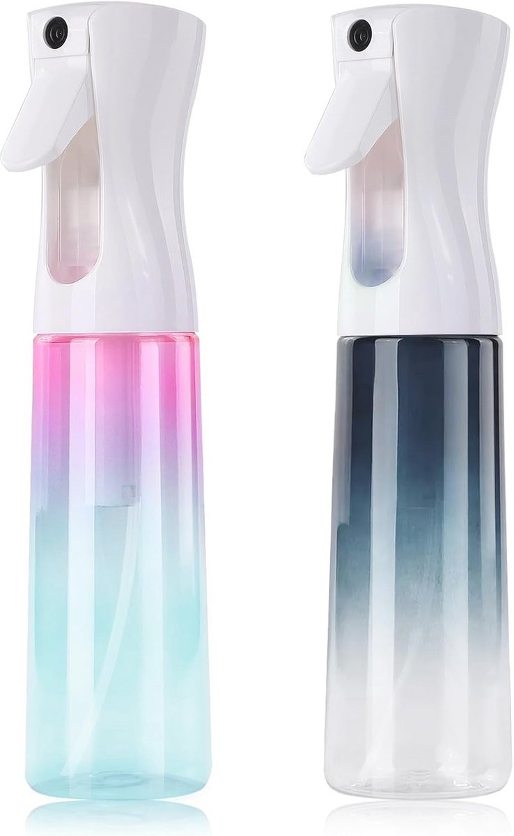 2 stuks spuitflessen voor ultra fijne mist - Lege waterflessen, kapper en salon gebruik, 300 ml