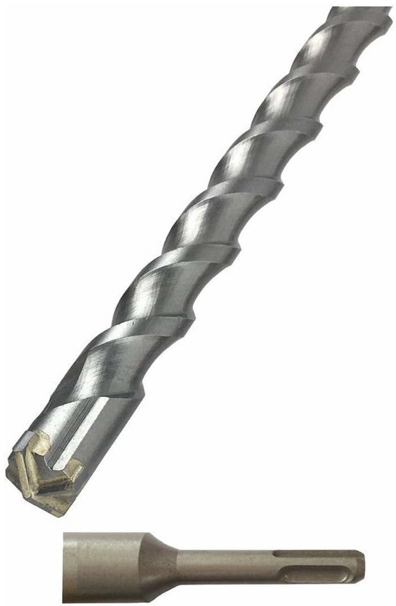 SDS PLUS Boor Steenboor 4 Snijkanten 25 x 450 mm - Hamerboor voor Beton en Steen