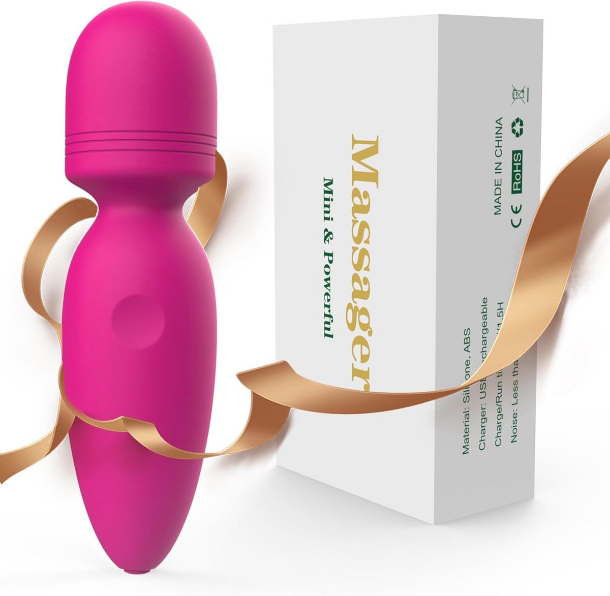 Draadloos mini-massageapparaat met 10 modi voor nek, schouder en rug