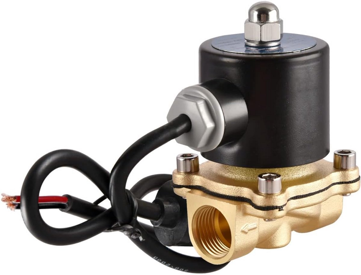 Elektrisch magneetventiel 1/2 inch DC12V normaal gesloten voor water en lucht