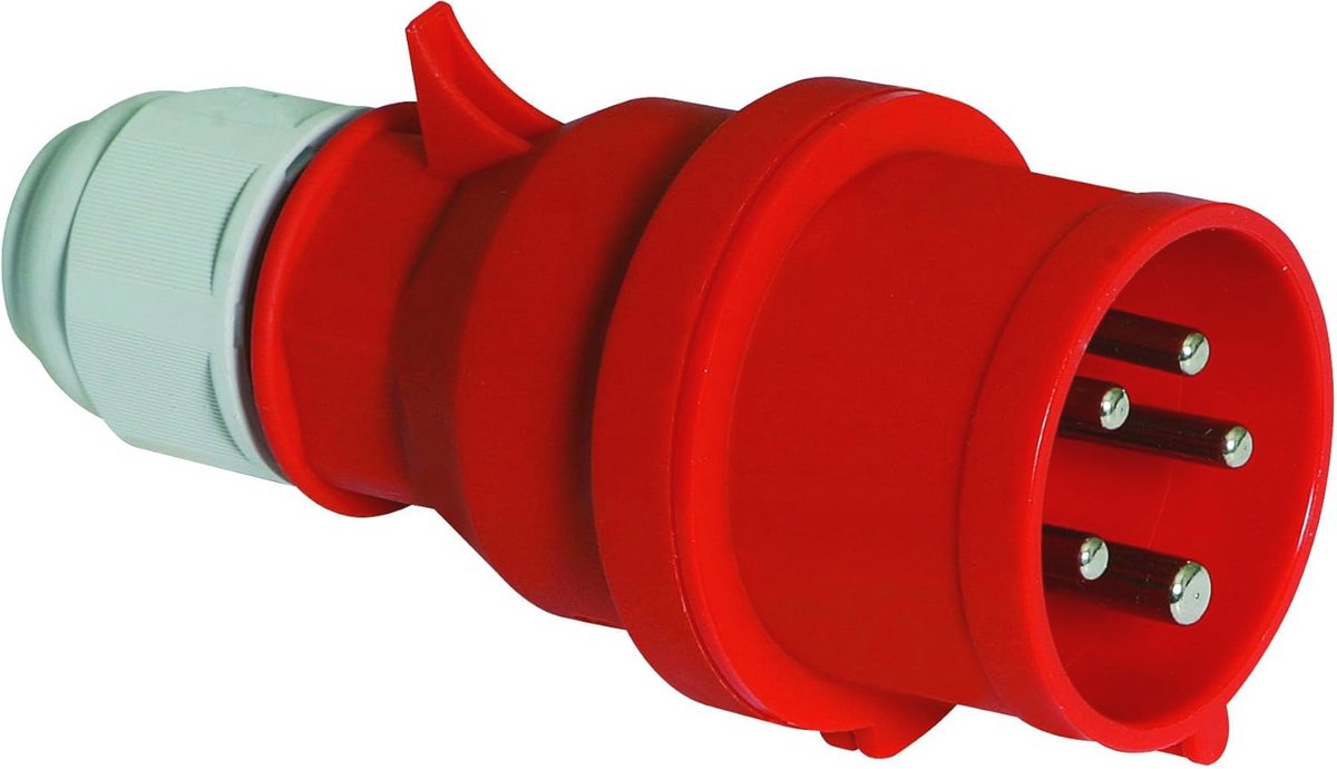 CEE-stekker 5x16A met MultiGrip, 3P+N+E, IP44