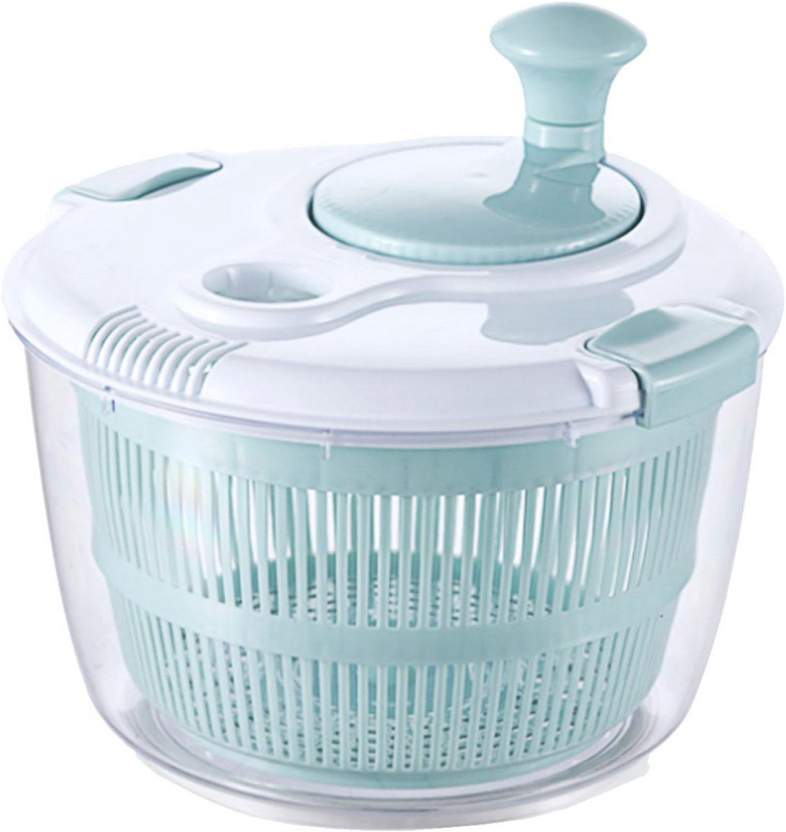 Salade Spinner 5L Capaciteit - Veilig en Duurzaam voor Groenten en Fruit
