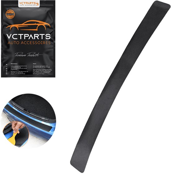 VCTparts Autocollant en carbone pour pare-chocs arrière pour cadre de coffre, Protection contre les rayures – 90 cm