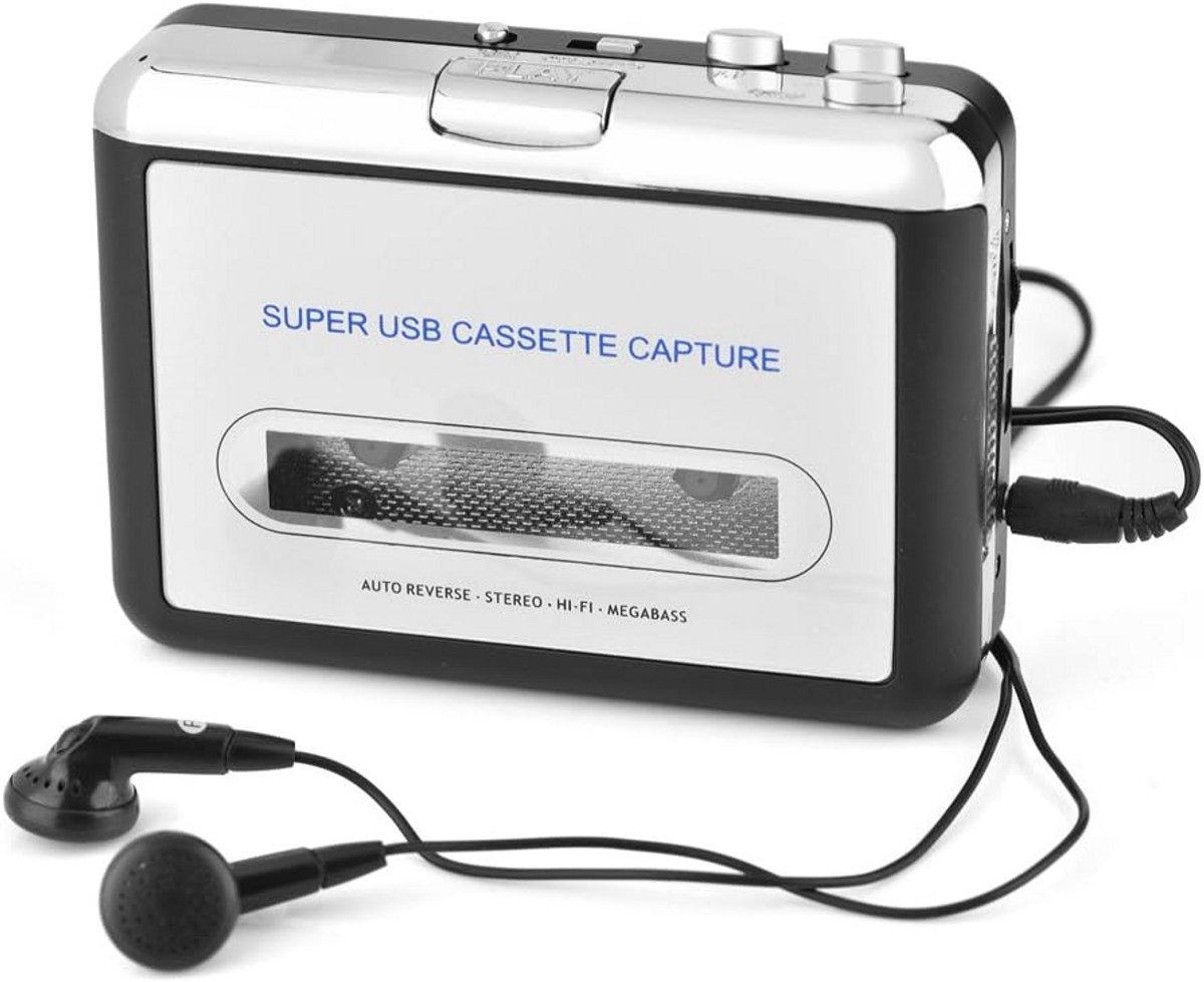 Cassettebandje naar MP3 Converter met USB - Digitale Opname voor PC