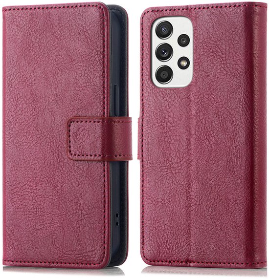 imoshion Hoesje - Geschikt voor Samsung Galaxy A53 - Luxe Bookcase - Bordeaux