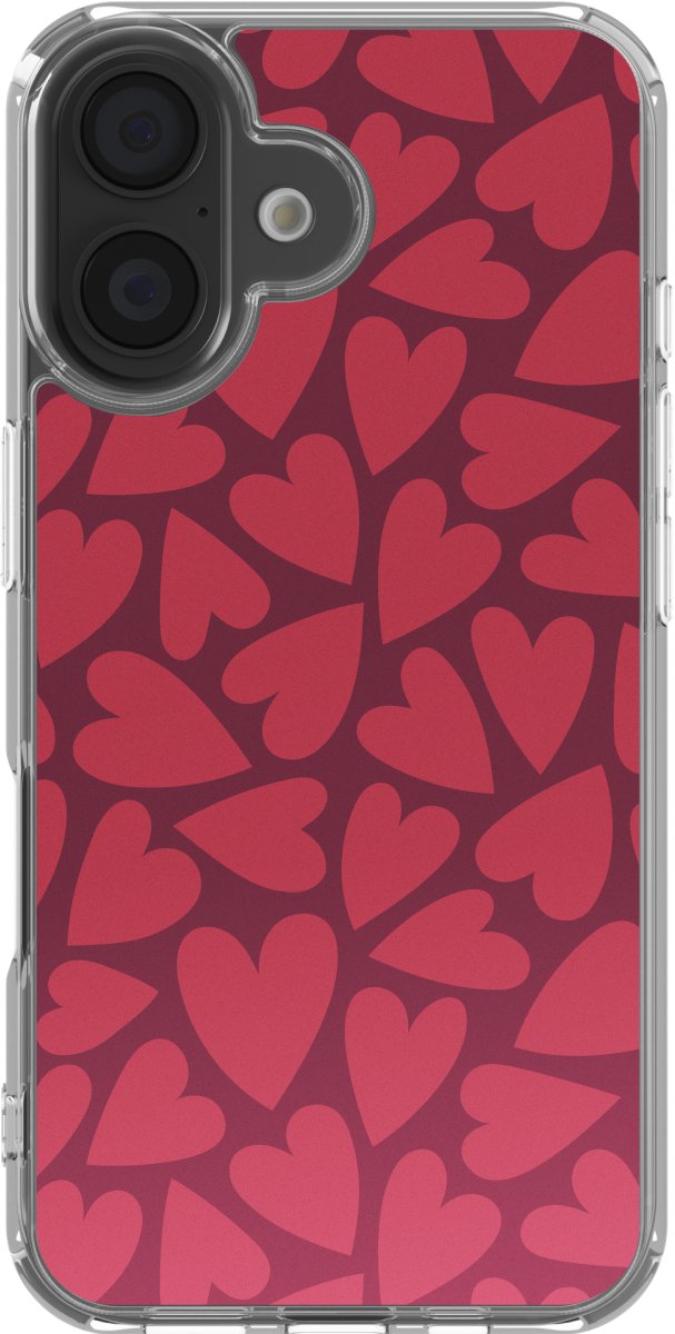 imoshion Hoesje - Geschikt voor Apple iPhone 16 - Design hoesje - Hearty Coral Dust