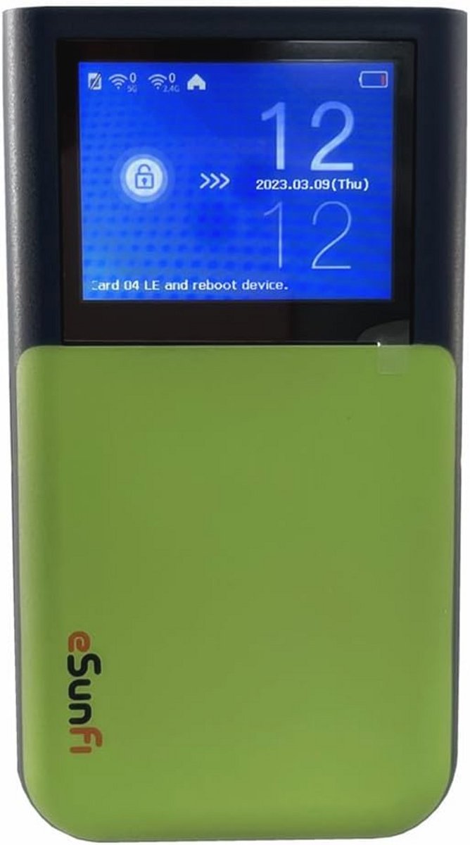 Draagbare 5G eSim Mobiele Hotspotrouter met Touchscreen en 32 WiFi-verbindingen