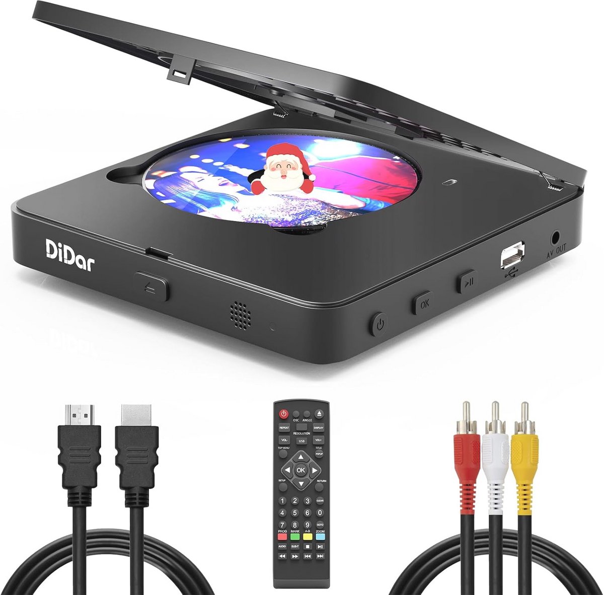 Super Mini Blu Ray DVD-speler Combo (zwart)