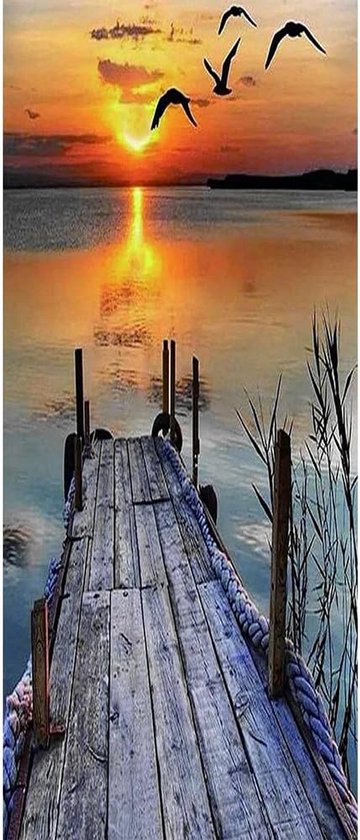 5D Diamond Painting 40 x 30 cm, Landschap Diamant