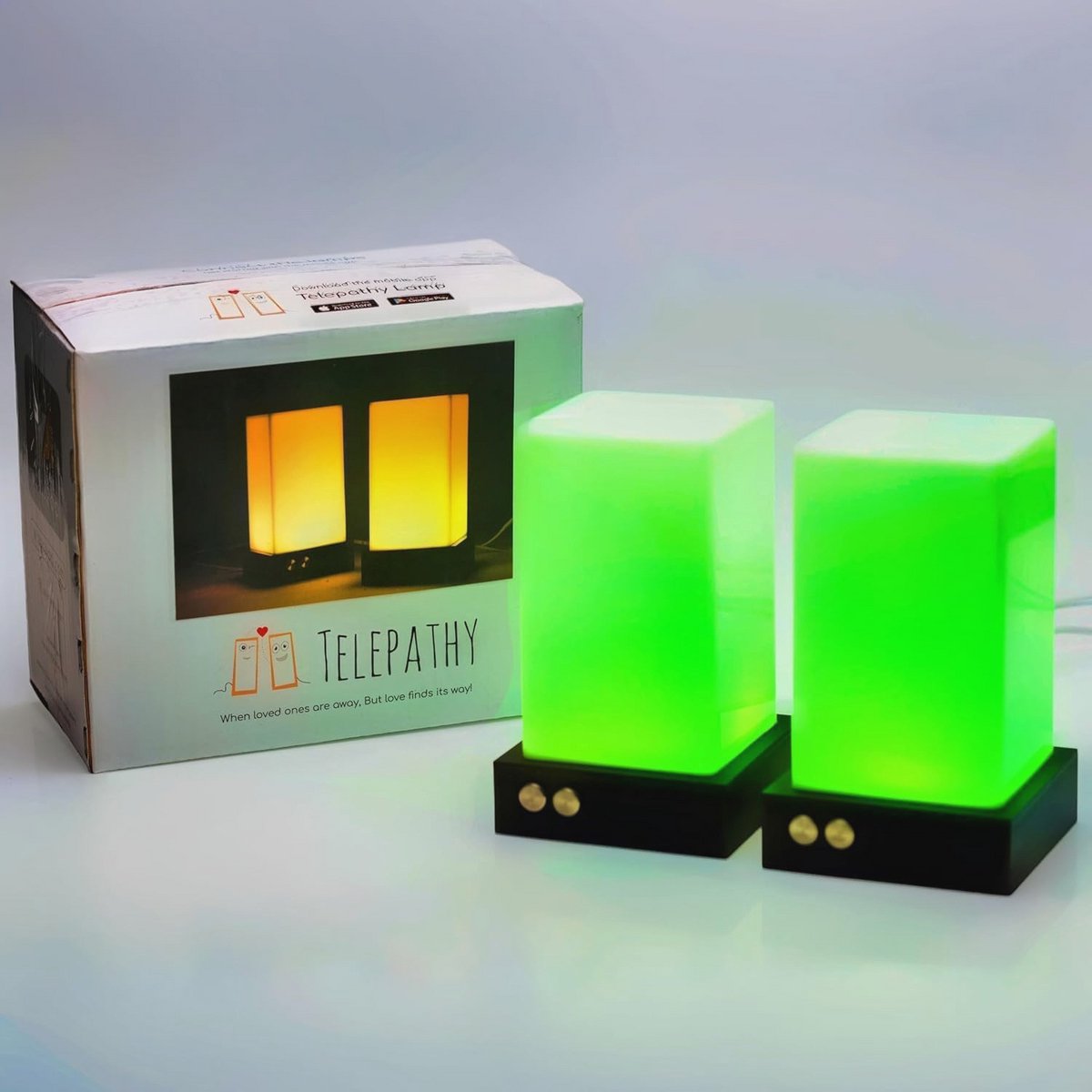 Telepathie Vriendschapslamp - Set van 2 met RGB-kleuren voor Verbindende Communicatie