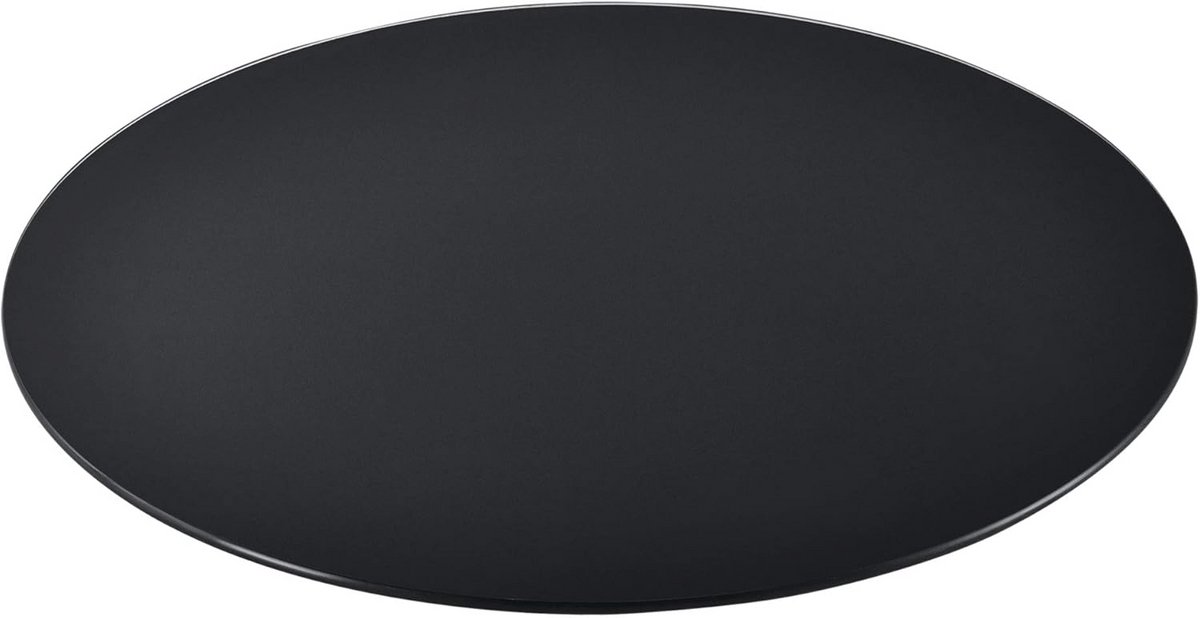 Ronde Glasplaat Ø40 cm van Veiligheidsglas 6 mm in Zwart