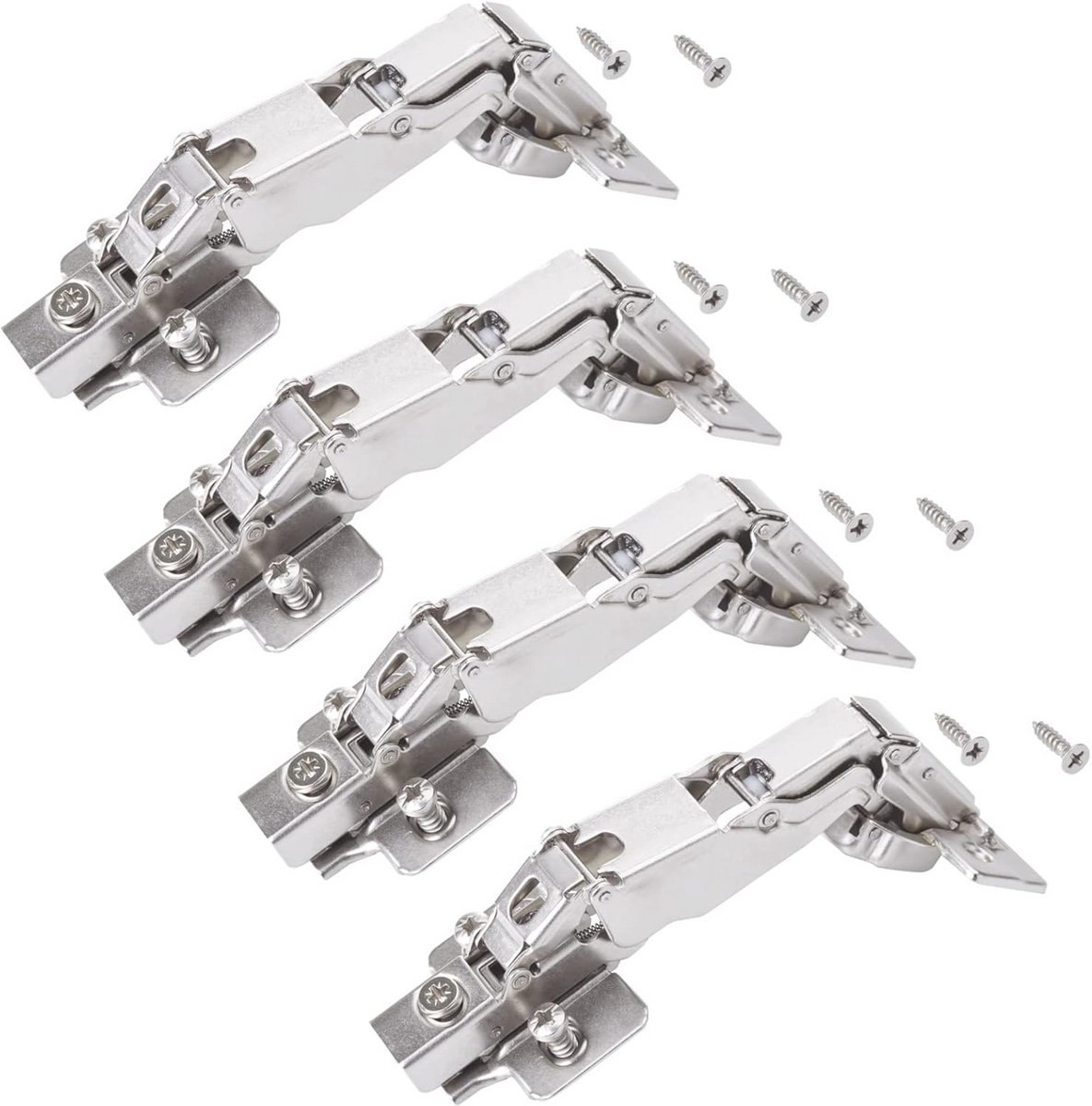 Groothoekscharnier 165° Soft-close voor Deuren - 4 Stuks