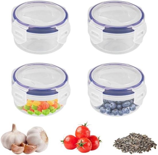 Ensemble de boîtes de conservation PP5 de 4 Pour frais et congelé ...