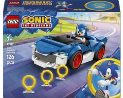 foto van LEGO Sonic the Hedgehog 77117 Sonics auto: Speed Star Lightning