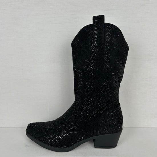 Shiny cowboylaarzen zwart Zwart / 36