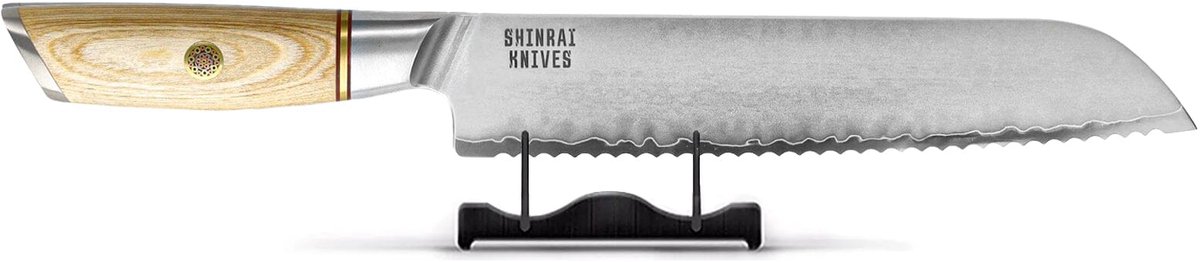 Shinrai Knives - Hikari Damascus Broodmes 20 cm