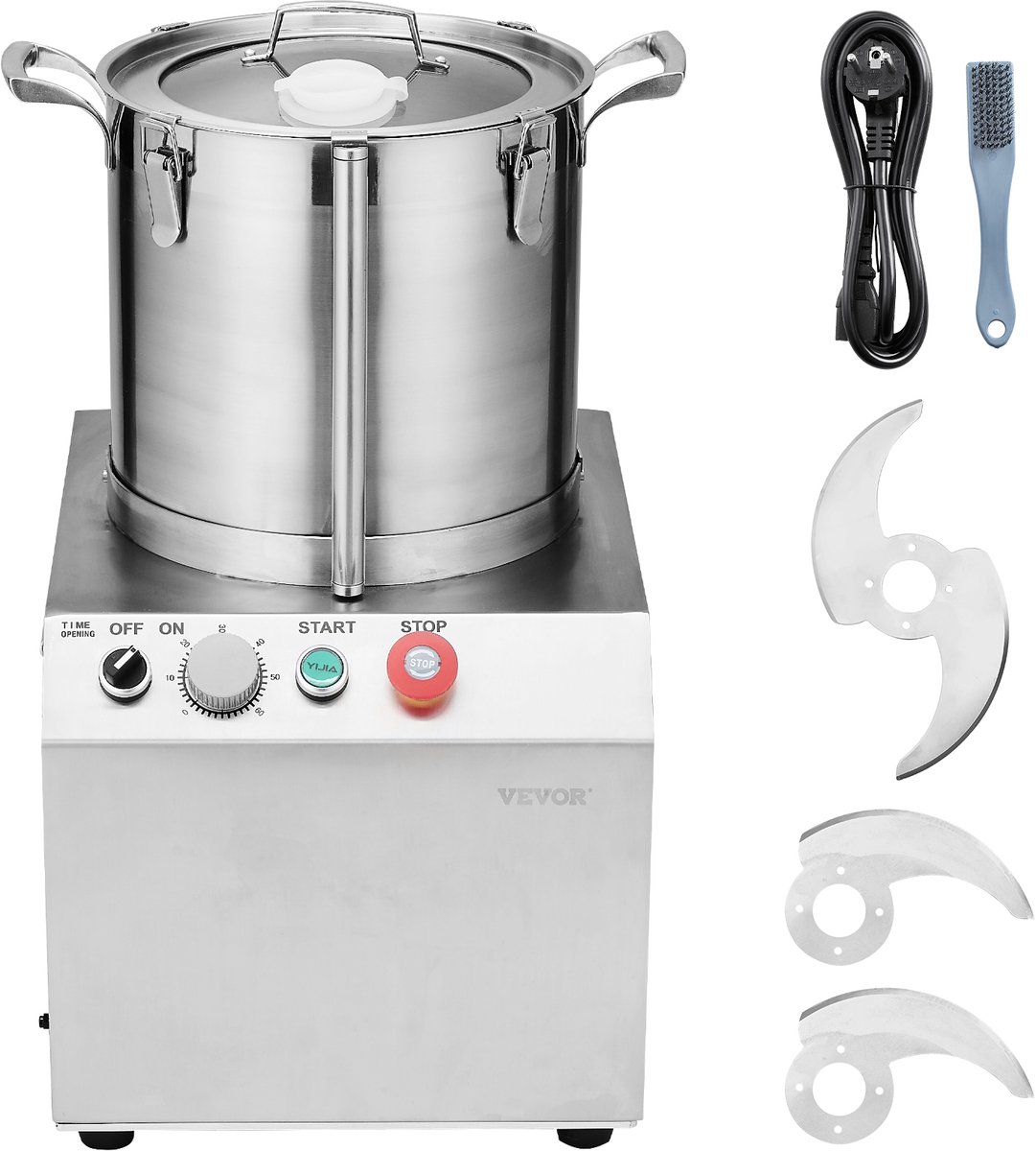 VEVOR Keukenmachine Groentenhakmolen Food Grade RVS Mixer 15L